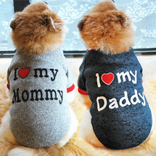 Load image into Gallery viewer, Dog "I Love Mommy/Daddy" Sweaters