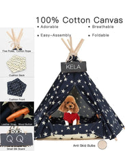 Load image into Gallery viewer, Cozy Star Pattern Dog Tents