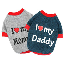 Load image into Gallery viewer, Dog "I Love Mommy/Daddy" Sweaters