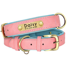 Load image into Gallery viewer, Personalized Leather Dog Collars