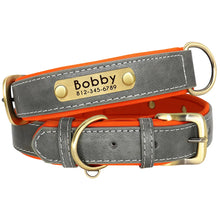 Load image into Gallery viewer, Personalized Leather Dog Collars