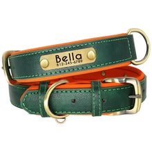 Load image into Gallery viewer, Personalized Leather Dog Collars