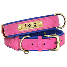Load image into Gallery viewer, Personalized Leather Dog Collars