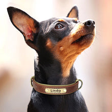 Load image into Gallery viewer, Personalized Leather Dog Collars