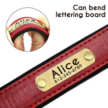 Load image into Gallery viewer, Personalized Leather Dog Collars