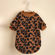 Load image into Gallery viewer, Pullover Leopard Print Dogs Clothing