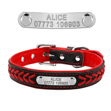 Load image into Gallery viewer, Adjustable Padded Leather Collar