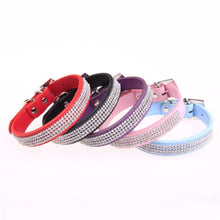 Load image into Gallery viewer, Bling Rhinestone Leather Collar