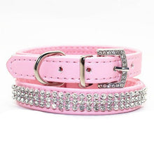 Load image into Gallery viewer, Bling Rhinestone Leather Collar